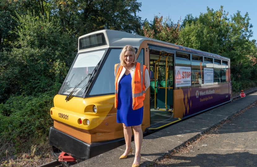 Suzanne with the Stourbridge Shuttle