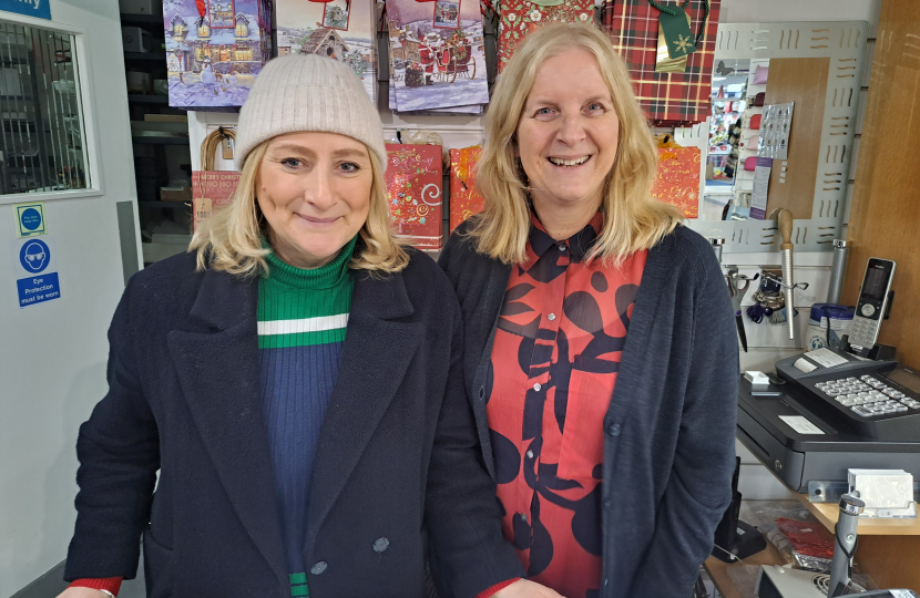 Suzanne Webb MP with Jane McCrone