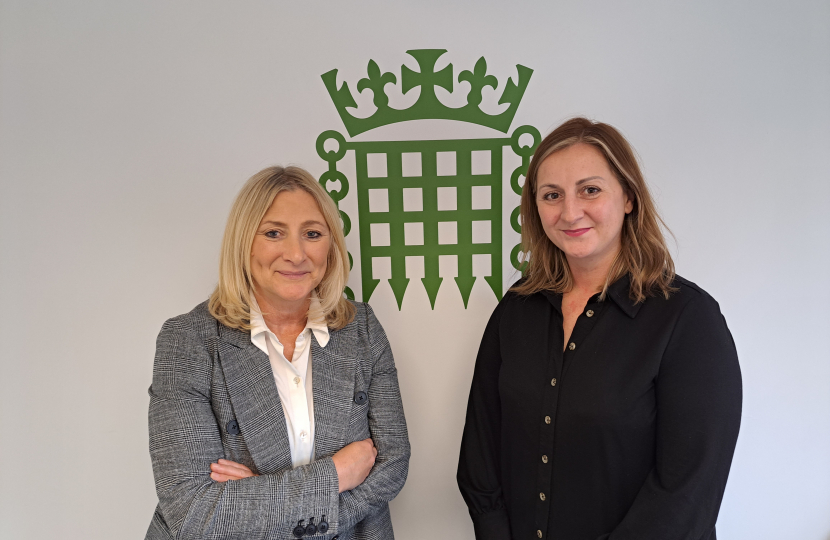 Suzanne Webb MP with Laura Richardson