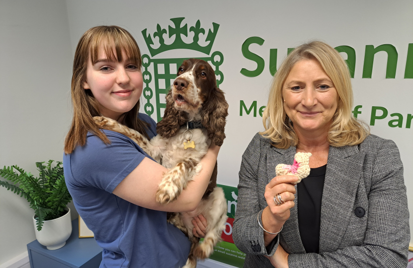Zoe Yardley with Sid and Suzanne Webb MP