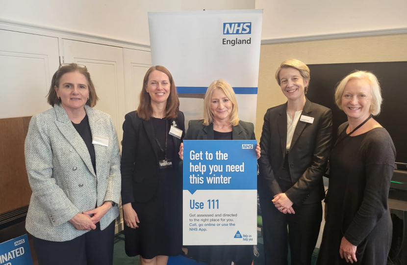 Suzanne Webb MP with NHS staff