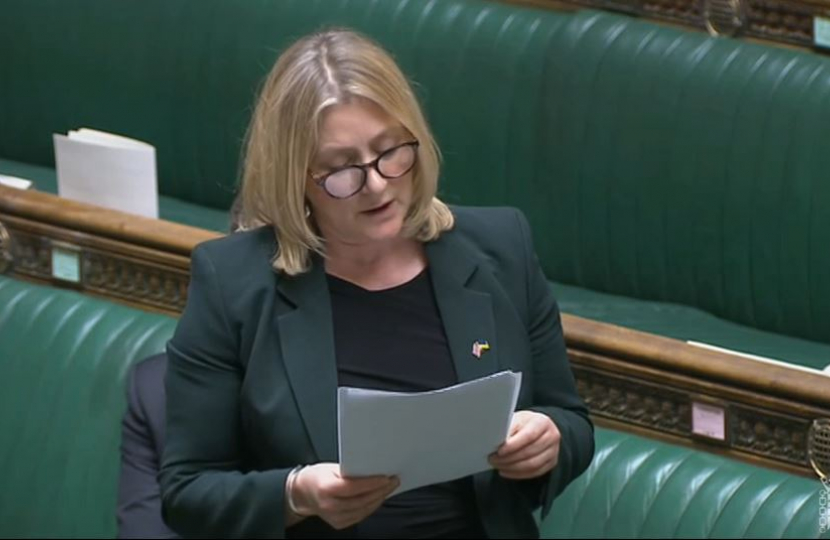 Suzanne Webb MP speaking on the cost of living