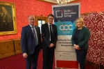 Suzanne Webb MP with Secretary of State for Education, Gavin Williamson, and Marco Longhi MP at the Skills and Education parliamentary reception. 