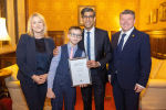 Suzanne Webb MP with Zach, Rishi Sunak MP and Dean Russell MP