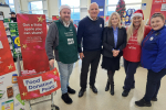 Suzanne Webb MP with representatives from Tesco and Fareshare