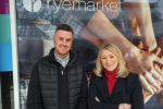 Suzanne with Aaron, the Ryemarket manager 