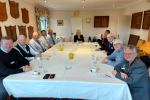 Suzanne Webb MP with several local business leaders at her Business Breakfast