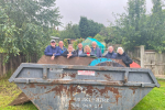 Skips at the allotment in Cradley and Wollescote