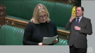 Suzanne Webb MP in the British Sign Language Bill debate.